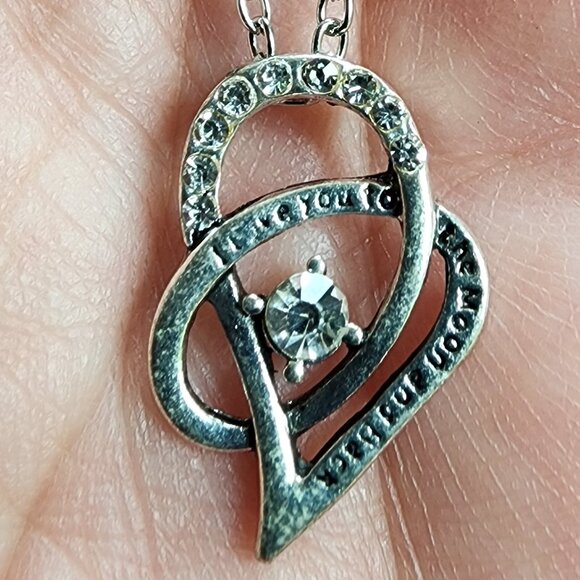 Amazon "I Love You To The Moon And Back" Pendant Necklace - Picture 12 of 16